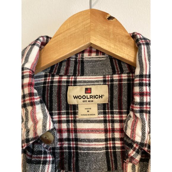 Woolrich Men's Flannel Size M Black, Red, Grey - Picture 2 of 5